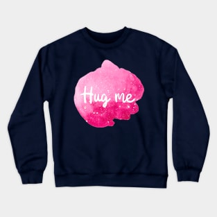 Hug Me Cosmic Art (Pink Sky Starry Skies Rose Watercolor) Crewneck Sweatshirt